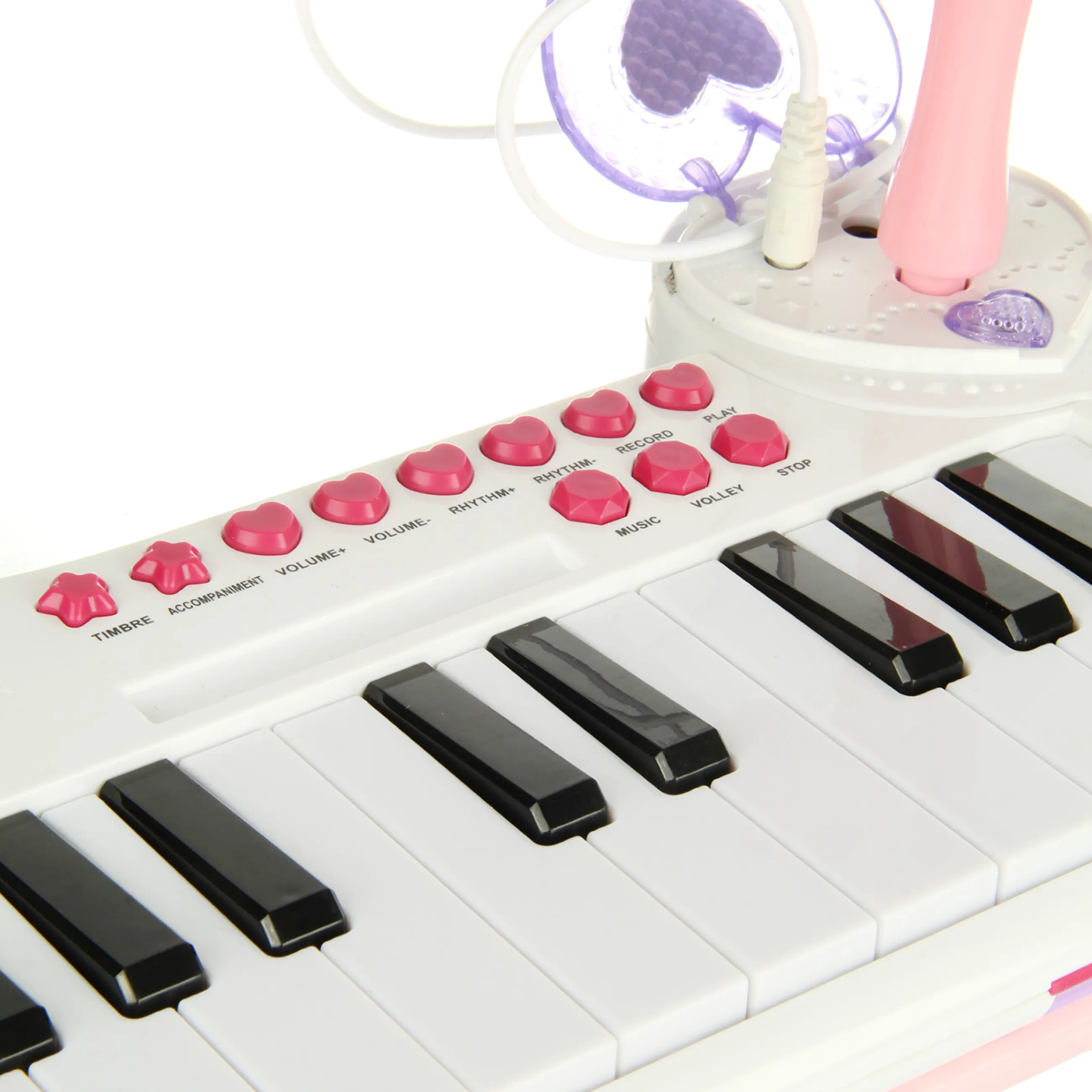 Синтезатор электронный на бат, 40 клавиш, микрофон, USB-шнур, складной, в кор