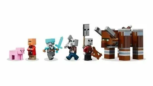 Конструктор LEGO Minecraft Застава грабителей и Опустошитель