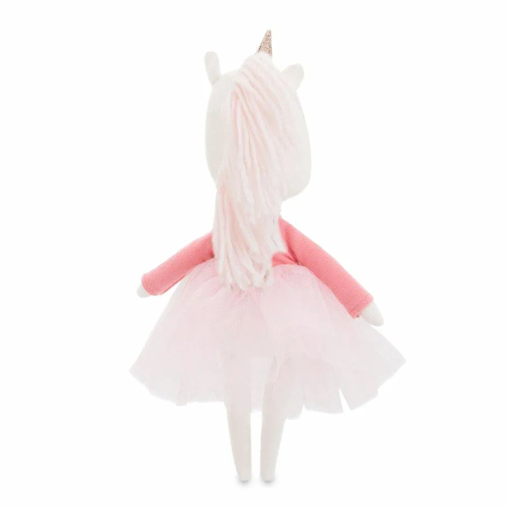 Единорог Дафни  в платье с сердцем 30 см