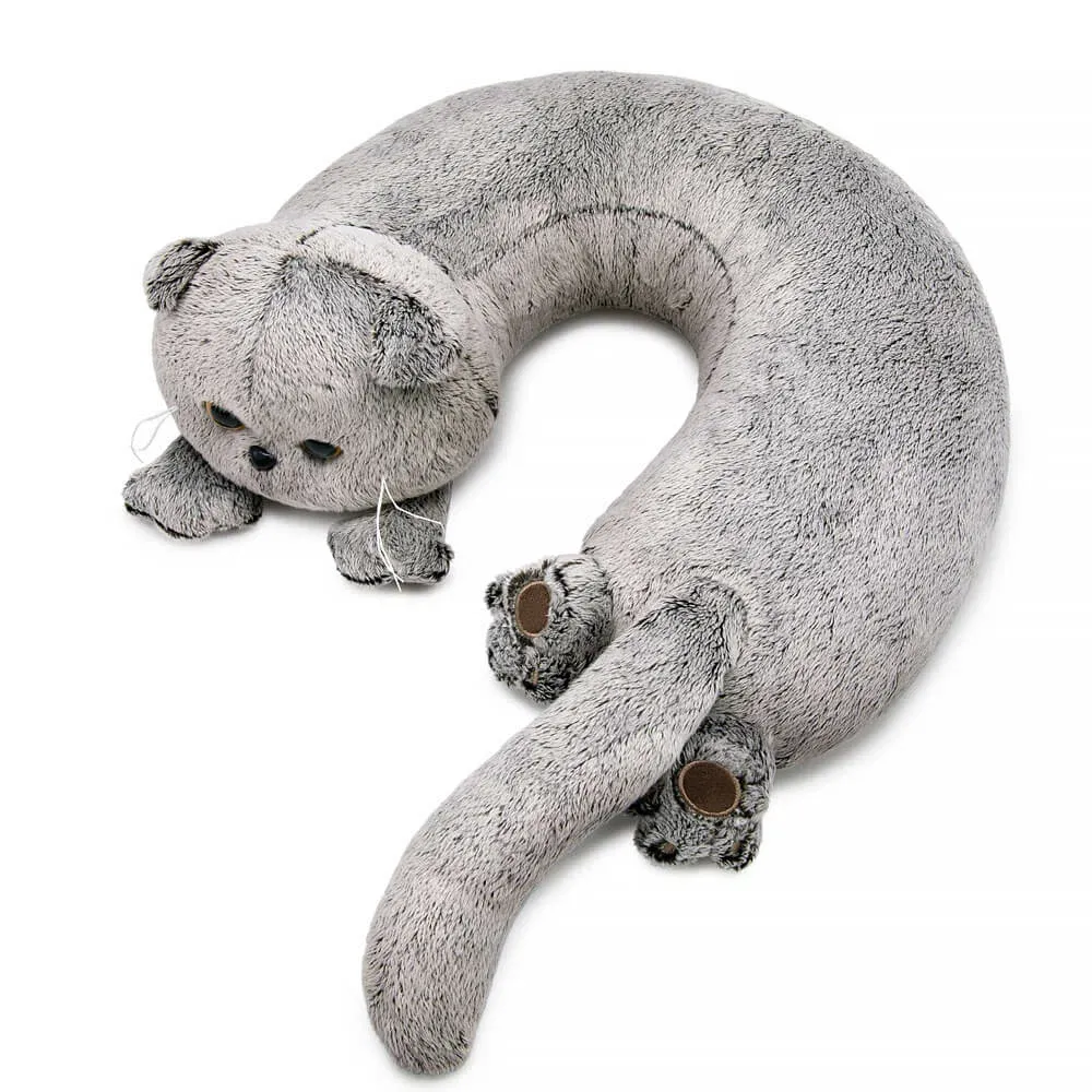 BUDI BASA Кот Басик игрушка-подушка на шею 30 см