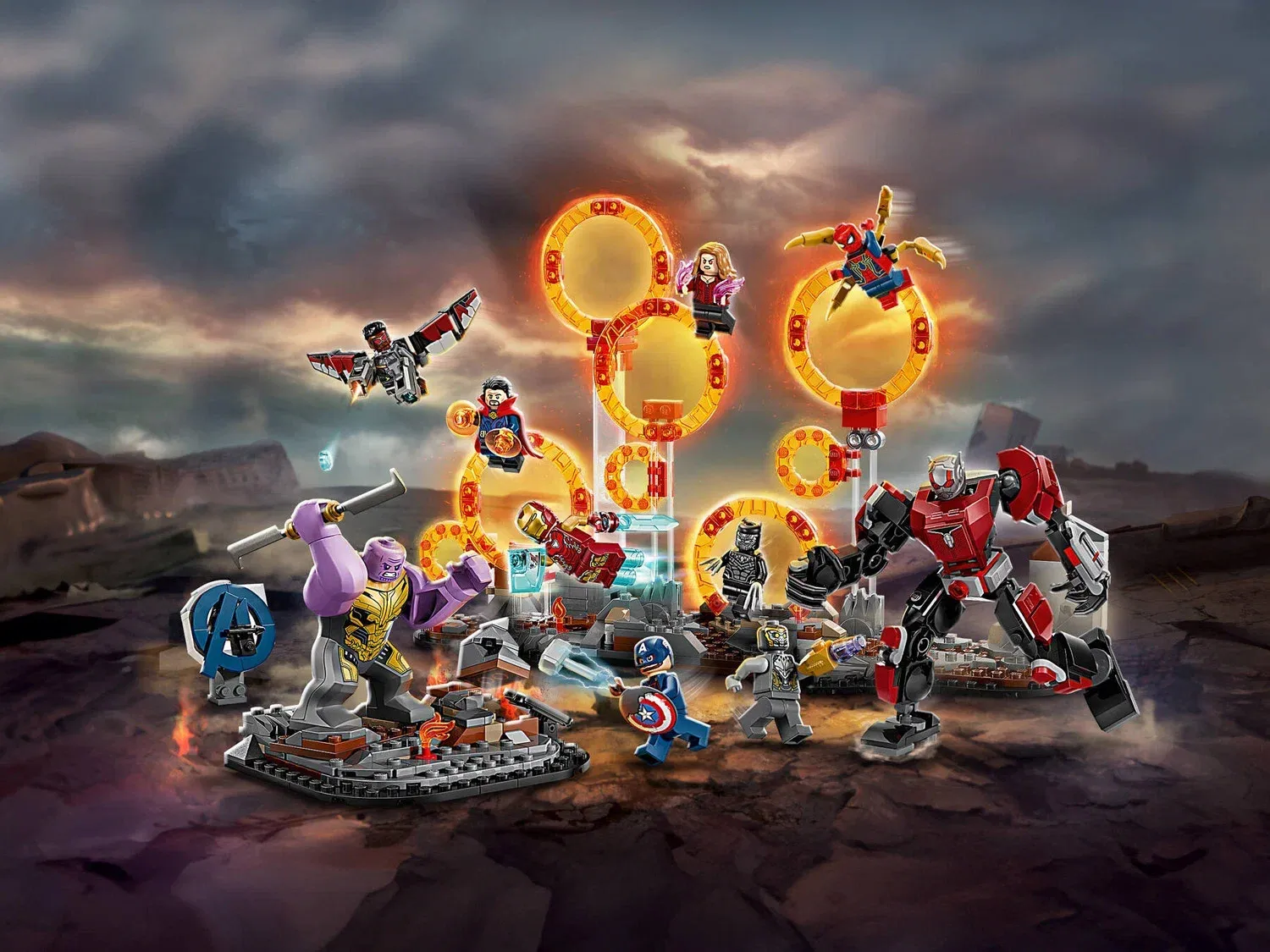 Конструктор детский LEGO Marvel Мстители: Финал - Финальная битва, 621 дет.