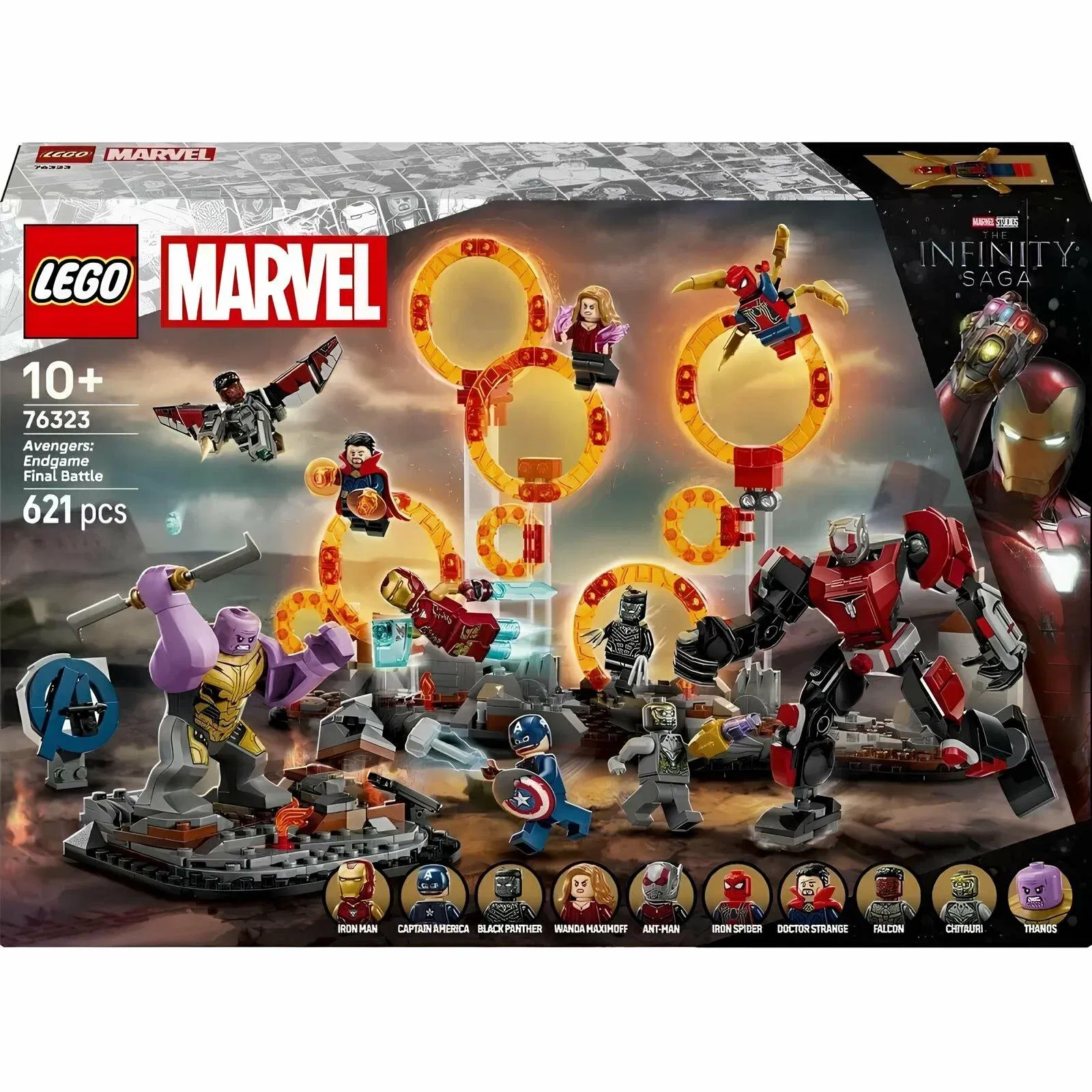 Конструктор детский LEGO Marvel Мстители: Финал - Финальная битва, 621 дет.