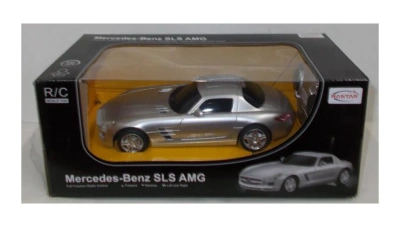 Машина р/у 1:24 Mercedes SLS AMG, 19см, цвет серебряный 40MHZ
