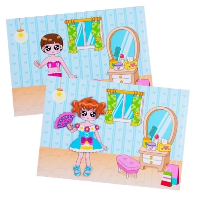 Развивающая игра Magnetic Book Модница