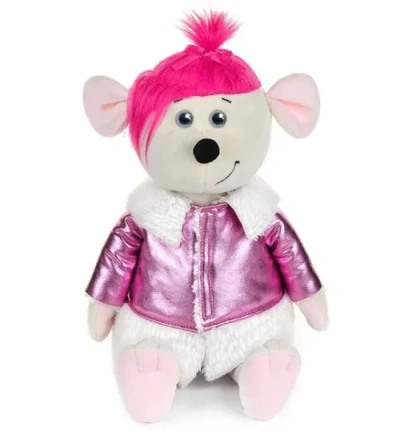 Мышка Аллочка в Дубленке, 28 см