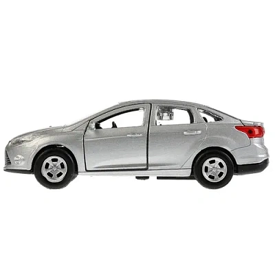 Машина металл FORD Focus 12см, инерц., открыв. двери, цвет серебристый в кор. Технопарк