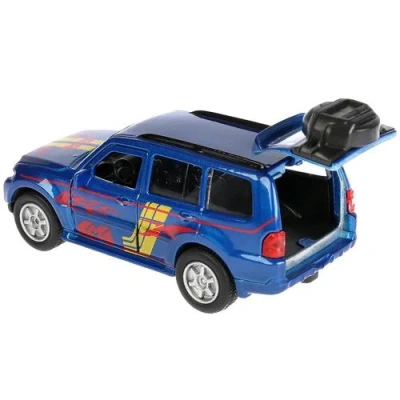 Машина металл МИЦУБИШИ Pajero спорт 12см,открыв.двери и багажник,инерц. в кор Технопарк