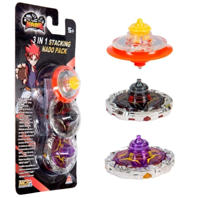 Инфинити Надо. Волчок Стакинг 3-в-1 Fiery Dragon. TM Infinity Nado