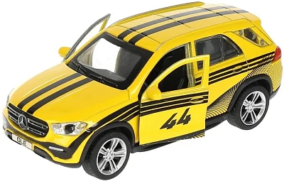 Машина металл MERCEDES-BENZ GLE 2018 СПОРТ 12 см, двер, багаж, желтый, кор. Технопарк