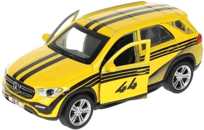 Машина металл MERCEDES-BENZ GLE 2018 СПОРТ 12 см, двер, багаж, желтый, кор. Технопарк