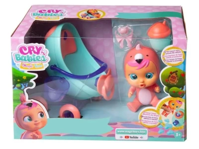 CRYBABIES MAGIC TEARS Игровой набор: Плачущий младенец в комплекте с коляской и аксессуарами