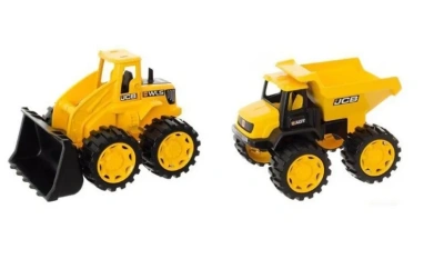 Набор JCB 18см 2 машинки (самосвал и погрузчик)
