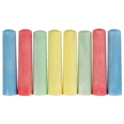 Мелки цветные асфальтовые для творчества, ХОТ ВИЛС 8 шт (4 цв), в ведре Mult