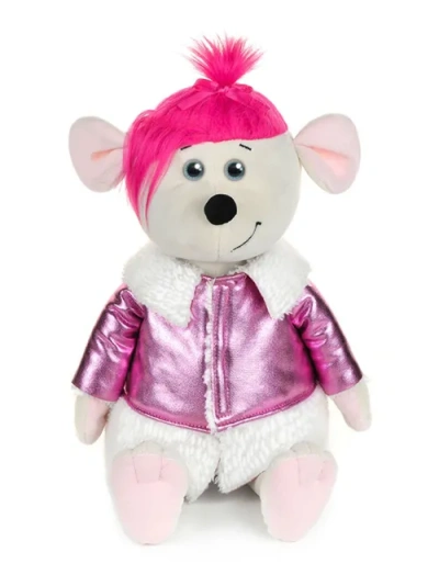 Мышка Аллочка в Дубленке, 21 см