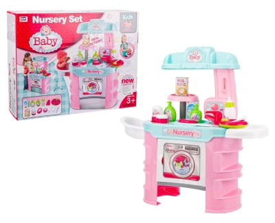 Набор «Доктор» - столик игровой, в комплекте: аксесс., необходимые для ухода за малышом.