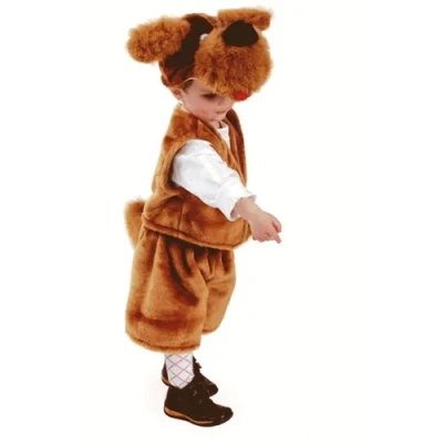 Карнавальный костюм «Собака Филя» (маска, жилет,шорты) р.28