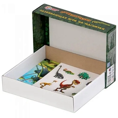 Гигантозавр. Приключения. Игра на магнитах в коробке.Умные игры