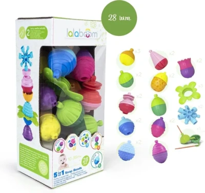 Игрушка развивающая «Lalaboom», 28 предметов