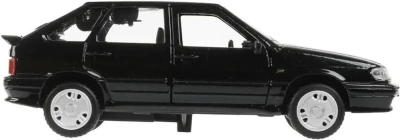 Машина металл LADA -2114 «SAMARA», 12 см, двери, багаж, инерц., черный, кор. 