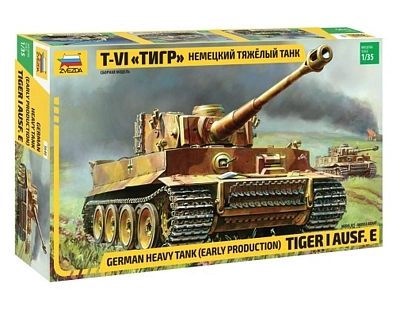 Модель сборная Немецкий тяжелый танк Т-VI Тигр 1/35