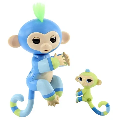 Интерактивная обезьянка Билли с малышом, 12 см