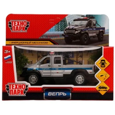 Машина металл ГАЗ ВЕПРЬ ПОЛИЦИЯ 12,5 см, 