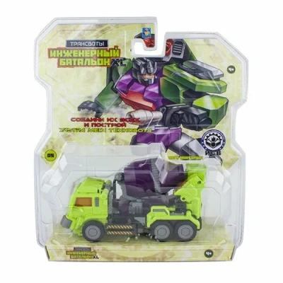 1toy Трансботы «Инженерный батальон XL: Мега Миксербот» (блистер, из 6 шт. собирается большой робот)