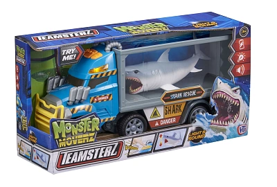 Игрушка со встроенным двигателем для детей Teamsterz "Грузовик с акулой MONSTER MOVERZ"