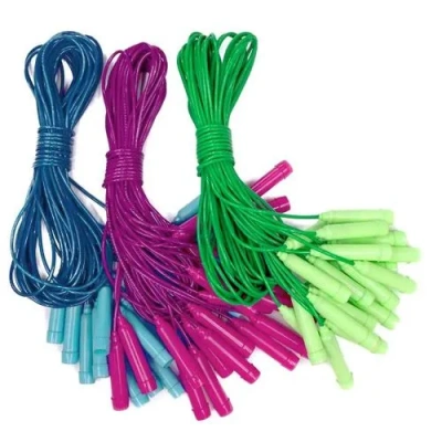 Скакалка одноцвет Стандарт 2,5м, тяж., цвет в ассорт. 