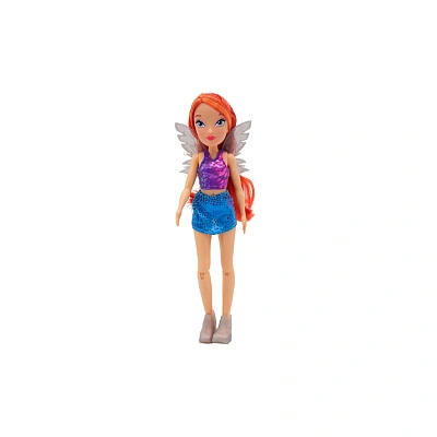 Шарнирная кукла Winx Club Блум с крыльями, 24 см.