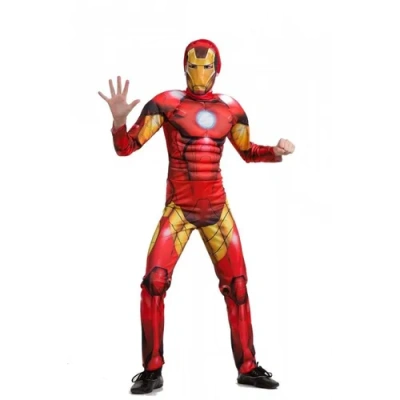 Костюм карнавальный для мальчика Железный человек. Мстители. (Комбинезон, головной убор) 