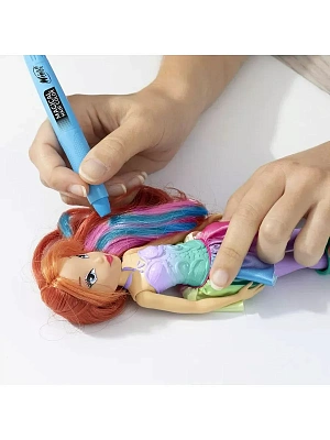 Шарнирная кукла Winx Club "Hair Magic" Блум с крыльями и маркерами (2 шт.),  24 см.