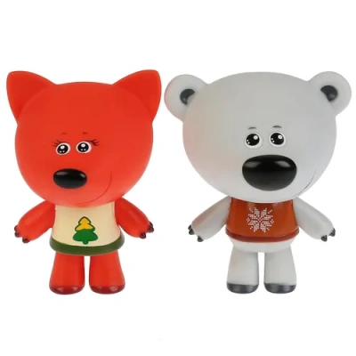 Играем вместе Игрушки пластизоль для купания Мимимишки (Лисичка и Тучка) в сетке 