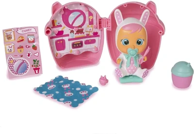 CRYBABIES MAGIC TEARS Плачущий младенец в комплекте с домиком и аксессуарами, Светло оранжевый