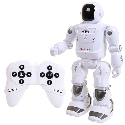 Робот на р/у "DEVO Robot", световые и звуковые эффекты, в коробке 30х15х47 см