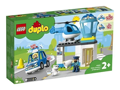 Конструктор LEGO DUPLO Town Полицейский участок и вертолёт