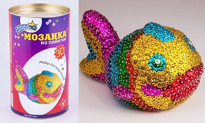 Мозаика из пайэток 3D “Рыбка“