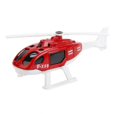 Гараж Пожарная станция с машинкой, вертолетом и акс. 42х7х26см.