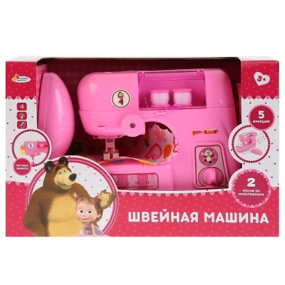 «ИГРАЕМ ВМЕСТЕ» НАБОР ДЛЯ СТИРКИ «МАША И МЕДВЕДЬ»  НА БАТ. СВЕТ+ЗВУК, РУСС. 