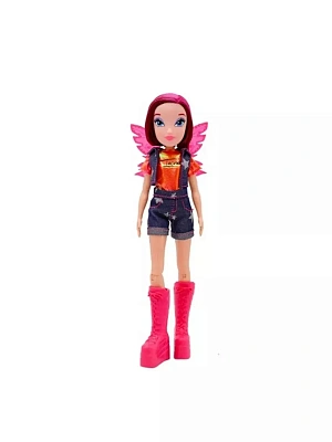 Шарнирная кукла Winx Club Текна в шортах  с крыльями, 24 см,