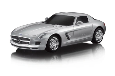 Машина р/у 1:24 Mercedes SLS AMG, 19см, цвет серебряный 40MHZ