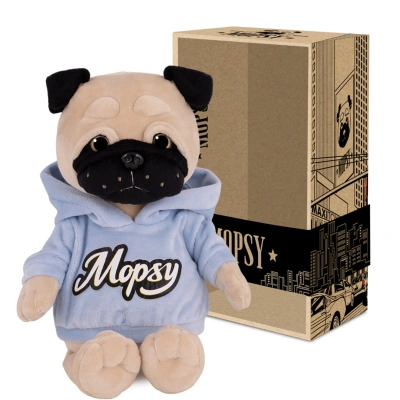 Мягкая Игрушка Mopsy, Мопс Мопси в Худи, 20 см, в Коробке
