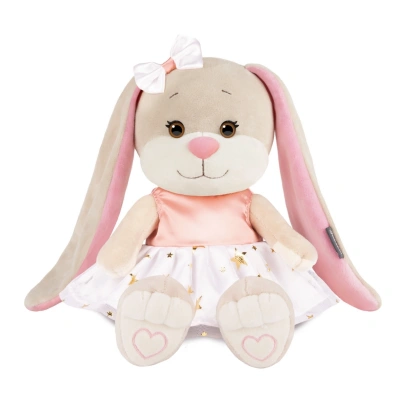 Мягкая Игрушка Jack&Lin, Зайка Лин в Платье со Звёздочками, 20 см,