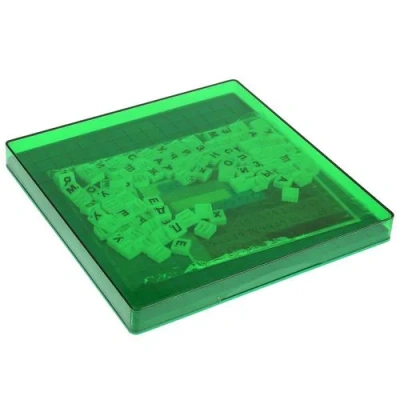 Собери слово. Синий трактор. Мега. Словодел в пластиковой коробке. Умные игры 