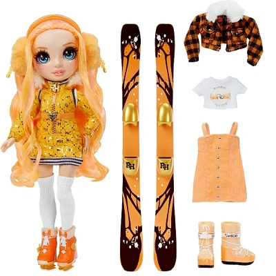 Игрушка Rainbow High Кукла Winter Break Fashion Doll- Poppy Rowan (Orange)