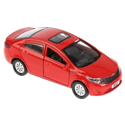 Машина металл «KIA RIO» 12см, открыв. двери, инерц, красный в кор. Технопарк