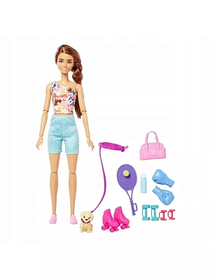 Barbie Игровой набор Спортсменка с собачкой