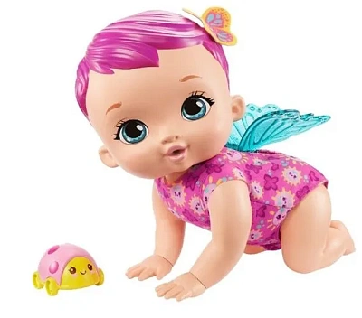 My Garden Baby Пупс Малышка-бабочка Детские забавы, интерактивная, розовая