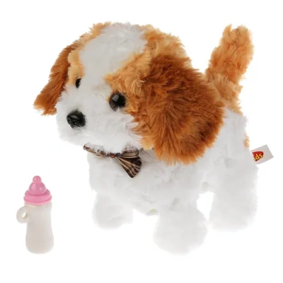MY FRIENDS Щенок интерактивный, с бутылочкой 16х19х18 см.