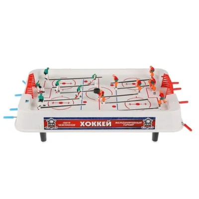 ИГРА НАСТОЛЬНАЯ «ИГРАЕМ ВМЕСТЕ» ХОККЕЙ В РУСС. КОР. 54х29СМ